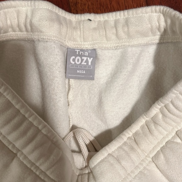 Small Whisper White TNA Mega Sweatpants - Picture 2 of 2